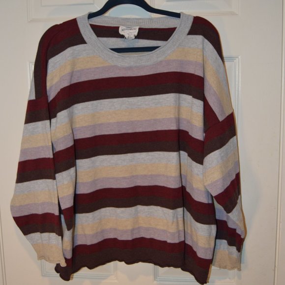 Multi Color Stripped Sweater (Size 3X) - Picture 1 of 3
